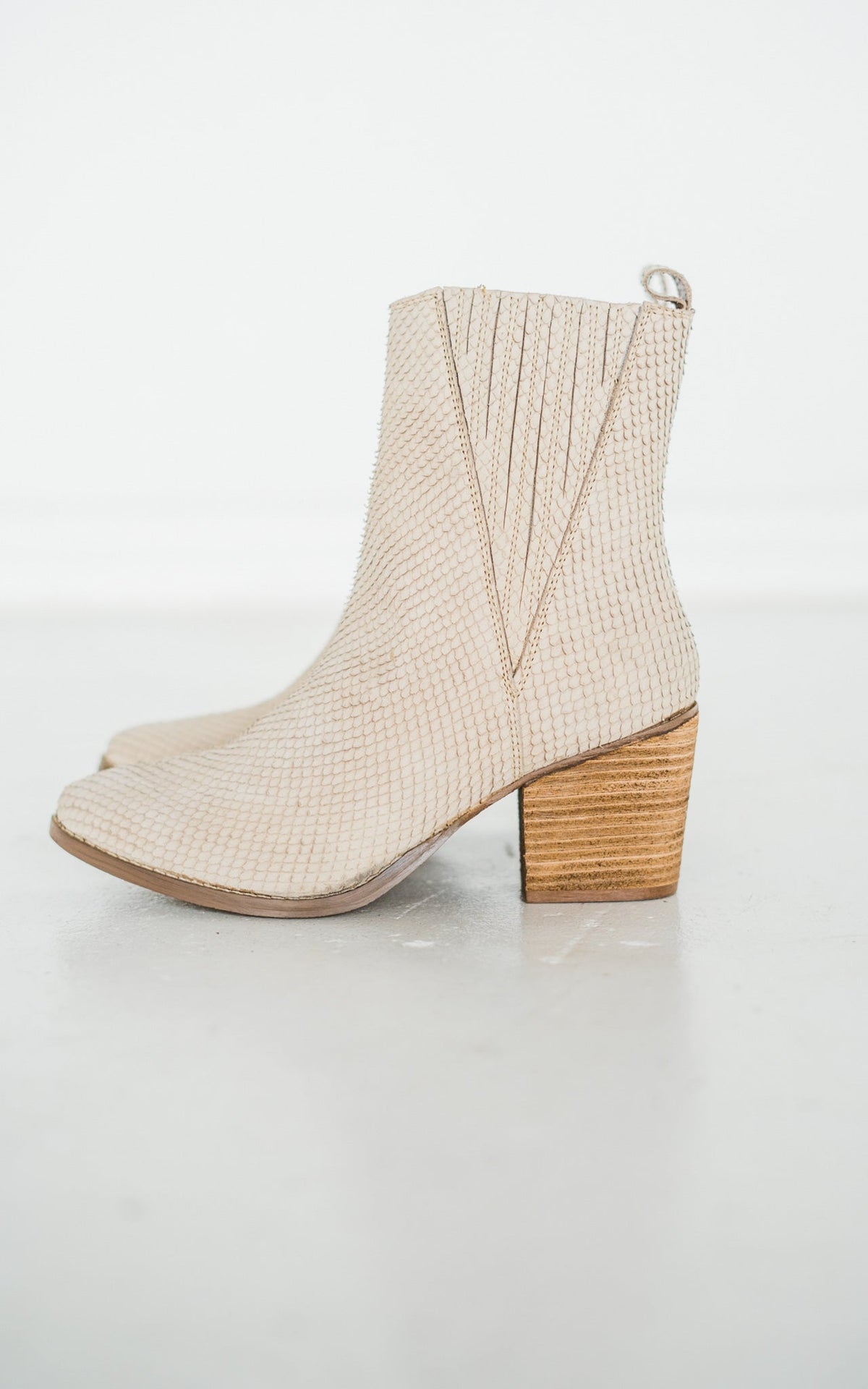 Hazel Blues® |  Taris Ankle Boot in Cream