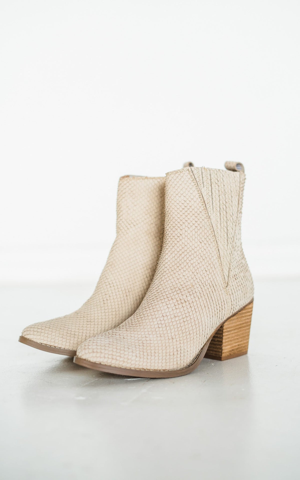 Hazel Blues® |  Taris Ankle Boot in Cream