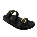 Hazel Blues® |  Tess Sandal in Black