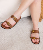 Hazel Blues® |  Tess Sandal in Tan