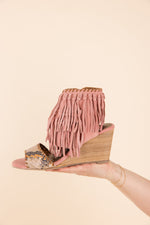 Hazel Blues® |  True Fringe Wedge in Blush
