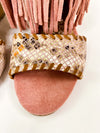 Hazel Blues® |  True Fringe Wedge in Blush