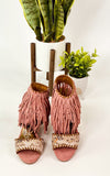 Hazel Blues® |  True Fringe Wedge in Blush