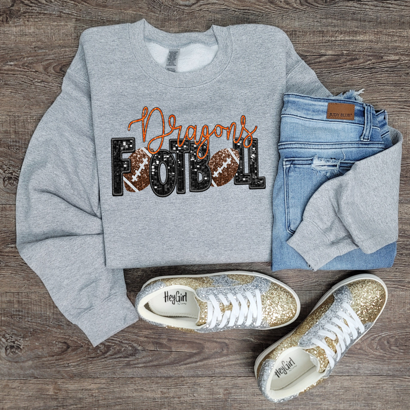 Hazel Blues® | Custom Glitter & Sequin Team Sport: SWEATSHIRT