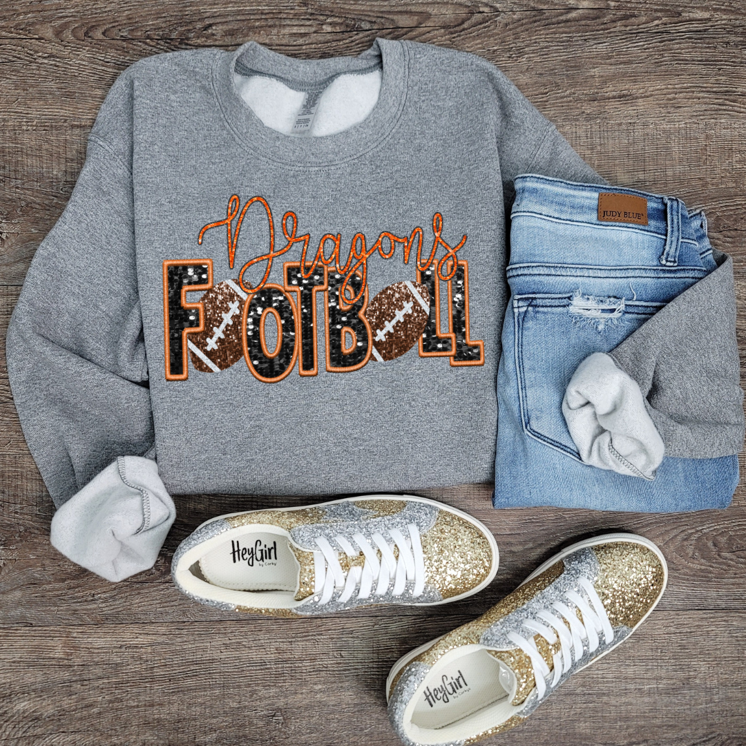 Hazel Blues® | Custom Glitter & Sequin Team Sport: SWEATSHIRT