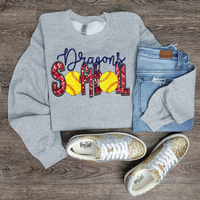 Hazel Blues® | Custom Glitter & Sequin Team Sport: SWEATSHIRT