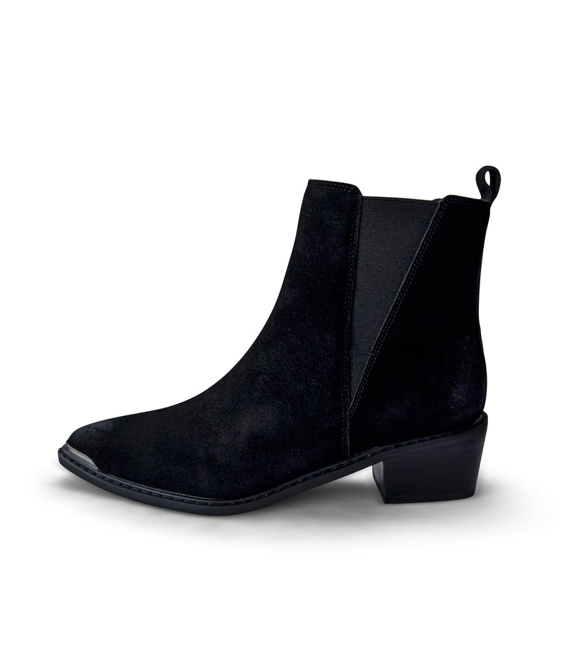 Hazel Blues® |  Wylie Suede Ankle Boot in Black