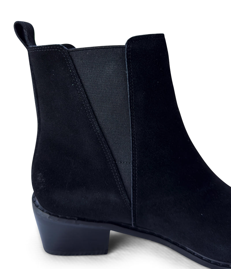 Hazel Blues® |  Wylie Suede Ankle Boot in Black