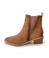 Hazel Blues® |  Wylie Suede Ankle Boot in Tan