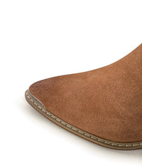 Hazel Blues® |  Wylie Suede Ankle Boot in Tan