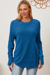 Hazel Blues® |  Basic Bae Ribbed Thumbhole Sleeve T-Shirt