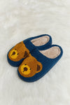 Hazel Blues® |  Melody Teddy Bear Print Plush Slide Slippers