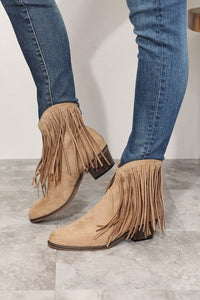 Hazel Blues® |  Legend Women's Fringe Cowboy Western Ankle Boots