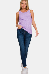 Hazel Blues® |  Zenana Ribbed Round Neck Tank