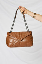 Hazel Blues® |  SHOMICO PU Leather Chain Handbag