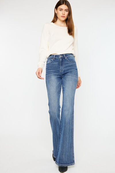 Hazel Blues® |  Kancan Cat's Whiskers High Waist Flare Jeans