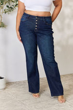 Hazel Blues® |  Judy Blue Button-Fly Straight Jeans