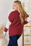 Hazel Blues® |  Hailey & Co Color Block Dropped Shoulder Knit Top