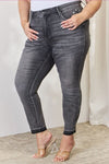 Hazel Blues® |  Judy Blue High Waist Tummy Control Release Hem Skinny Jeans