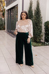 Hazel Blues® |  Velvet Elvis Wide Leg Velvet Pants