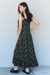 Hazel Blues® |  Doublju In The Garden Ruffle Floral Maxi Dress in  Black Yellow Floral