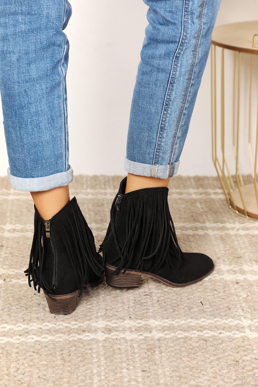 Hazel Blues® |  Legend Women's Fringe Cowboy Western Ankle Boots