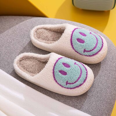 Hazel Blues® |  Melody Smiley Face Slippers