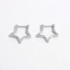 Hazel Blues® |  925 Sterling Silver Inlaid Zircon Star Earrings