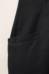 Hazel Blues® |  Textured Black Sleeveless V-Neck Pocketed Jumpsuit