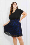 Hazel Blues® |  Yelete Contrasting Lace Midi Dress