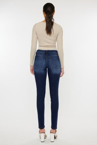 Hazel Blues® |  Kancan Mid Rise Gradient Skinny Jeans