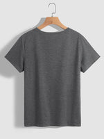 Hazel Blues® |  Mardi Gras Graphic Round Neck Short Sleeve T-Shirt