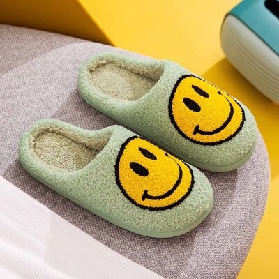 Hazel Blues® |  Melody Smiley Face Slippers