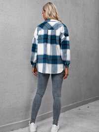 Hazel Blues® |  Plaid Long Sleeve Shirt Jacket