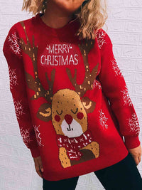 Hazel Blues® |  Christmas Element Long Sleeve Sweater