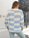 Hazel Blues® |  Two-Tone Dropped Shoulder Sweater