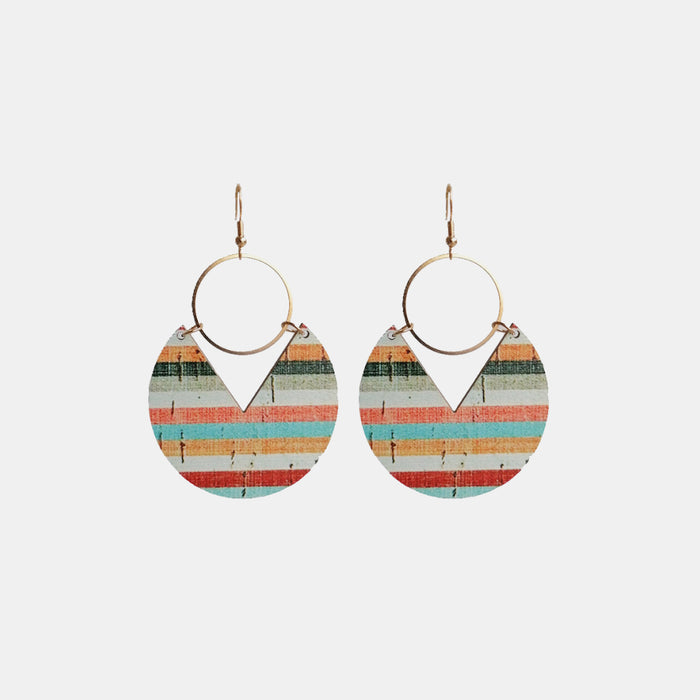 Hazel Blues® |  Ms.Pac-Man Shape Wooden Dangle Earrings