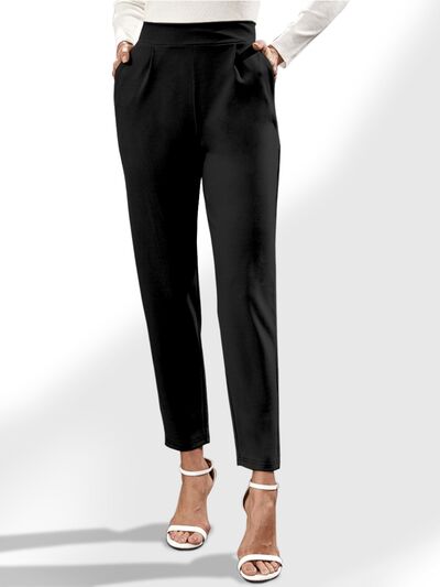 Hazel Blues® |  High Waist Straight Pants with Pockets