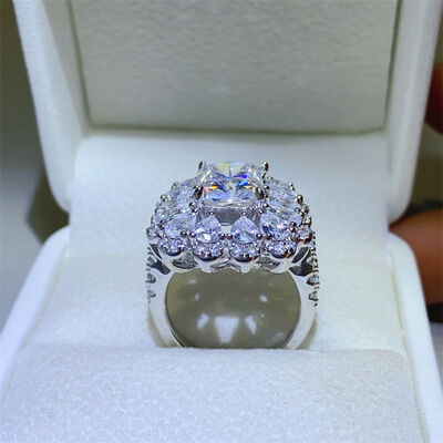 Hazel Blues® |  3 Carat Moissanite 925 Sterling Silver Ring