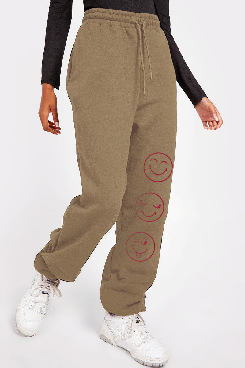 Hazel Blues® |  Emoji Graphic Sweatpants