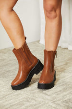 Hazel Blues® |  Forever Link Side Zip Platform Boots