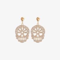 Hazel Blues® |  Skull Rhinestone Alloy Earrings