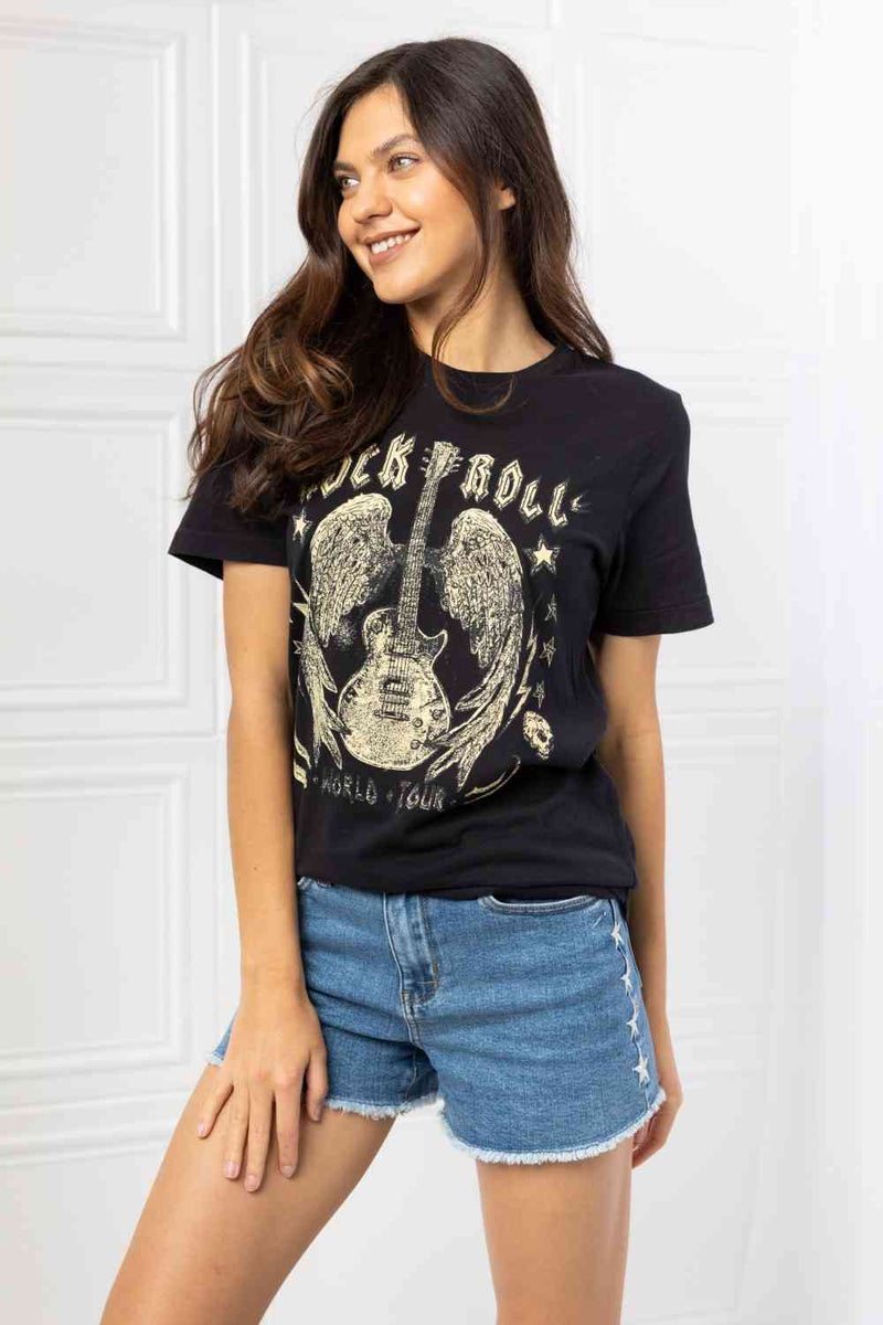 Hazel Blues® |  mineB Rock & Roll Graphic Tee