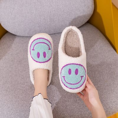 Hazel Blues® |  Melody Smiley Face Slippers