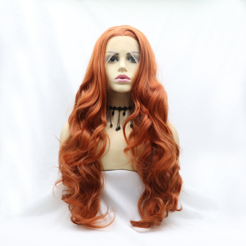 Hazel Blues® |  13*3" Lace Front Wigs Synthetic Long Wavy 24" 130% Density