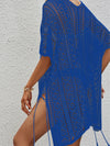 Hazel Blues® |  Openwork V-Neck Short Sleeve Cover Up