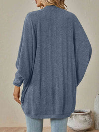 Hazel Blues® |  Open Front  Dropped Shoulder Cardigan