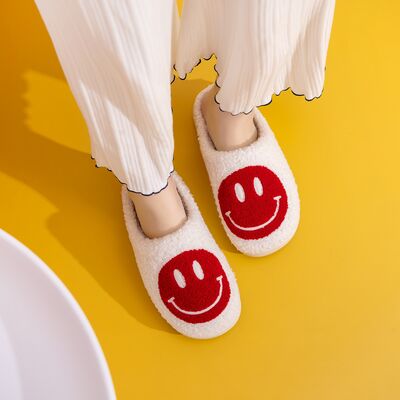 Hazel Blues® |  Melody Smiley Face Cozy Slippers