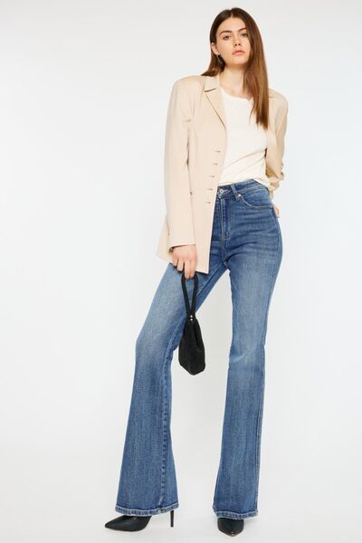 Hazel Blues® |  Kancan Cat's Whiskers High Waist Flare Jeans