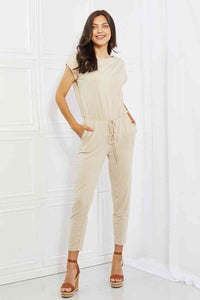 Hazel Blues® |  Culture Code Comfy Days Boat Neck Jumpsuit